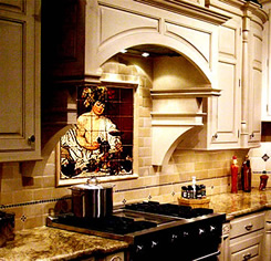 Kitchen Floor Tile Designs on Decorative Ceramic Tiles  Custom Tile Wall Murals  Kitchen Tile